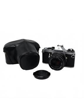 Asahi Pentax ME 35mm SLR Camera with 50mm F/1.7 Lens and Case